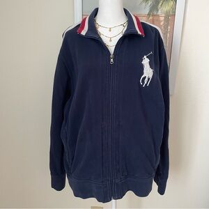 Polo Ralph Lauren Vintage 90s Y2K Big Pony Full Zip Track Jacket Men’s XL